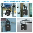 thumbnail image 3 of ORIA Key Lock Box, Wall Mounted Key Safe Box, 4 Digit Combination Key Storage Lock Box, 5 Keys Capacity, Black, 3 of 7