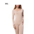 thumbnail image 4 of Minnieouse Ropa de abrigo Ropa interior de invierno Camisa térmica Tamaño compacto de moda Práctico para usar Mano de obra fina Suavidad Ropa femenina Ropa interior Rosa claro XXL Minnieouse AP013669-08, 4 of 6