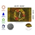 thumbnail image 2 of Toland Home Garden Fall Wreath Monogram Z Personalized Fall Door Mat 18x30 Inch Doormat, 2 of 6