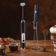 thumbnail image 5 of melotizhi Milk Frother Handheld Rechargeable Milk Frother Beverage Mixer Mixer For Coffee Detachable Equipped With 2 Stainless Mixers Manual Mixer For Latte Cappuccino, Black, 5 of 9