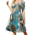thumbnail image 2 of Gabbro from Huntly Scotland rock thin section microscope photo - Scottish geology gift Sleeveless Dress, 2 of 7