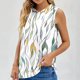 thumbnail image 2 of Tops de Ajuste Suelto para las Mujeres con Capucha Impresa Floral sin Mangas, Ligero Poliéster Casual Y Uso Diario, 2 of 5
