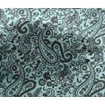 thumbnail image 5 of oneOone Viscose Chiffon Aqua Blue Fabric Paisley Fabric For Sewing Printed Craft Fabric By The Yard 42 Inch Wide-M8, 5 of 6