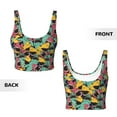 thumbnail image 5 of Naloa Angry Shark Pattern Sports Bras for Women, High Support Bra with Removable Pads, Comfortable - XX-Large, 5 of 9