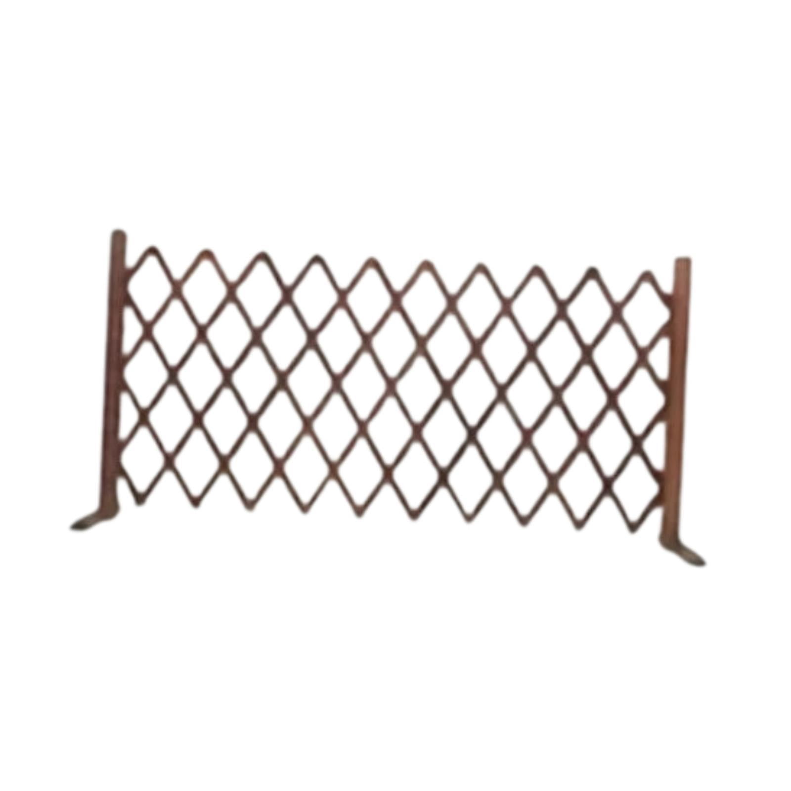 Aymzbd Decorative Expandable Wooden Fence Garden Trellis Adjustable Gate Panel for Home M