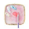 thumbnail image 2 of Langgg New Portable 1PC Resin Stone Color Palette False Tips Drawing Color Palette Polish Gel Color Mixing Display Tool pink 1Set, 2 of 6