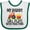 White and Green, variant on Inktastic Farming Daddy Plays with Tractors Boys or Girls Baby Bib