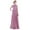 Plum, variant on YONGHS Womens Vintage Sleeveless Lace Chiffon Long Dress Wedding Bridesmaid Evening Party Dress Sky Blue 4
