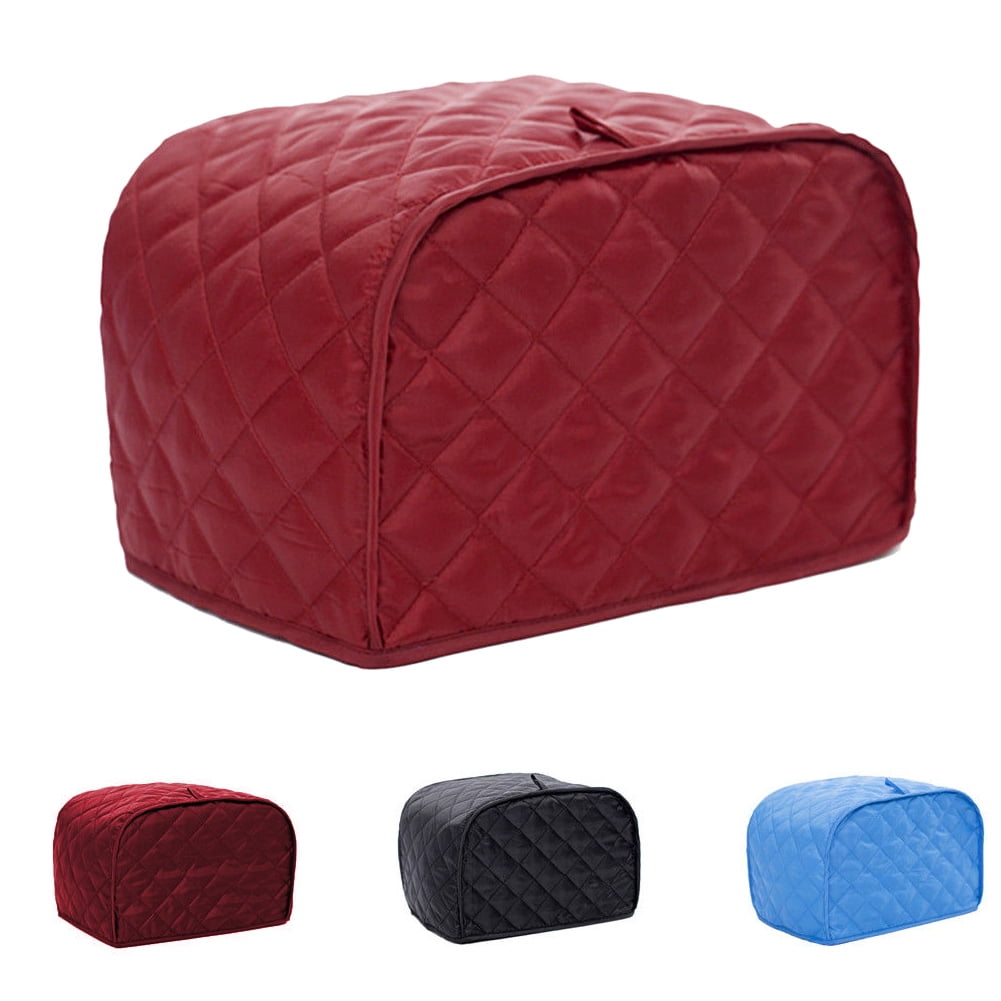 Dust Proof and Fingerprint Polyester Quilted Four Slice Toaster Appliance Cover