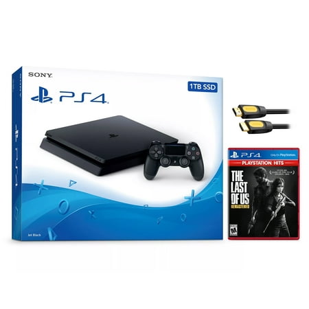 Sony PlayStation 4 Slim The Last of Us: Remastered Bundle Upgrade 1TB SSD PS4 Gaming Console  Jet Black  with Mytrix High Speed HDMI - Internal Fast Solid State Drive Enhanced PS4 Console Sony PlayStation 4 Slim The Last of Us: Remastered Bundle Upgrade 1TB SSD PS4 Gaming Console  Jet Black  with Mytrix High Speed HDMI - Internal Fast Solid State Drive Enhanced PS4 Console