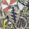thumbnail image 4 of Insignia bordada de las Fuerzas Especiales Ranger Airborne, Parche de ropa táctica, Bandera de dedo de calavera cruzada de Caballeros Templarios de Chile, 4 of 4