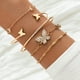 thumbnail image 5 of Juego de pulseras de cadena de oro bohemio para mujeres y niñas, múltiples capas apilables, brazalete abierto, brazalete ajustable, joyería cubana italiana para mujeres y niñas, regalo Xemadio WMPH-923, 5 of 5