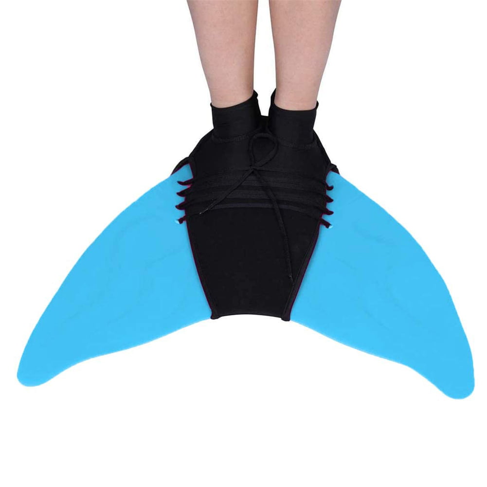 Mermaid One-piece Soft Monofin Flipper For Children Adult Diving Swimming 
