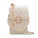 thumbnail image 3 of Bolso pequeño para teléfono móvil, bolso bandolera con cadena de perlas, estilo occidental, a la moda, para mujer, para verano, 3 of 6