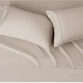thumbnail image 3 of Lightweight Super Soft Easy Care Microfiber 4-Piece Bed Sheet Set, Taupe Queen, 3 of 6