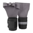 thumbnail image 2 of Muñequeras para levantamiento de pesas shamjiam Guantes de levantamiento de pesas gris L, 2 of 8