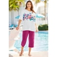 thumbnail image 5 of Woman Within Plus Size Sport-Knit Pull-On Capri Pants, 5 of 6