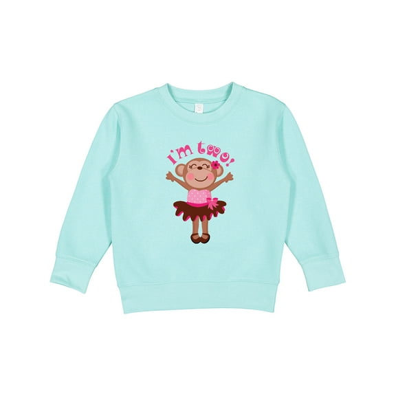 Inktastic Monkey 2nd Birthday for Girl Toddler Sweatshirt