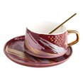 thumbnail image 1 of Tooarts Juego de taza y platillo de café Taza de té de cerámica Embalaje de regalo 304 Taz Abanopi Utensilios de cerámica, 1 of 6