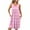 Pink, variant on gakvbuo Summer Tank Dress for Women Women Print With Pockets Sleep Shirts Sleeveless Sleepwear Pleated Front Nightshirt Round Neck Nightdress