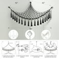 thumbnail image 3 of LUCKDEER Kids Hanging Stuffed Animal Storage Holder Corner Mount with 10 LED Bulbs, Black, 3 of 8