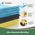 thumbnail image 6 of Eyliden Microfiber Cleaning Cloths Pads, 2 Pack of 10 Multicolor, Cleaning Towels, Reuseable, Size:12.6" x 12.6", 20 Count, 6 of 7