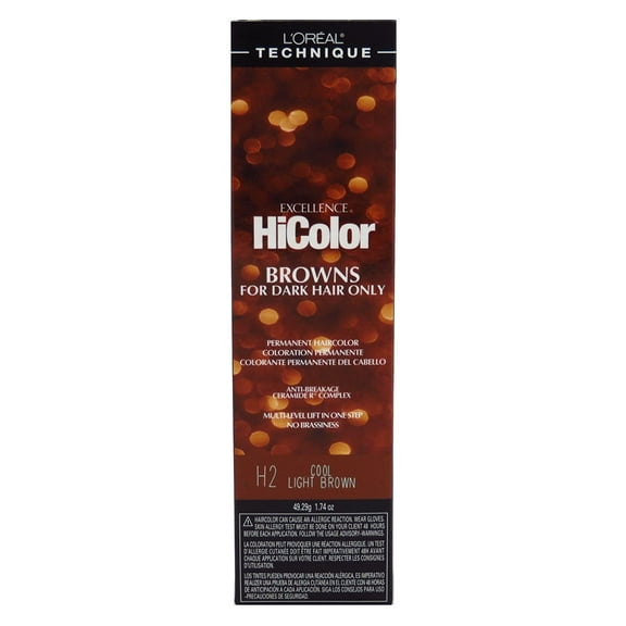Loreal Excellence Hicolor H02 Tube Cool Light Brown 1.74 Ounce (51Ml) (3 Pack)