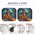 thumbnail image 3 of Yiaed Cartoon Pumpkin Skull Print Car Front Windshield Sun Shade,Foldable Anti-UV Car Sunshade for Front Window for Most Vehicles-Small, 3 of 5