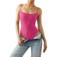 thumbnail image 2 of Women Sexy Square Neck Thong Bodysuit Backless Cami Bodysuit Top, 2 of 3
