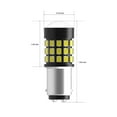 thumbnail image 6 of Alla Lighting BAY15D 1157 LED Strobe Flashing Brake, Reverse Lights Bulb 2835-SMD 1157 LED Back-up, Brake Stop TaIl Lights Replacement for Cars, Trucks, 6000K Xenon White (Set of 2), 6 of 9