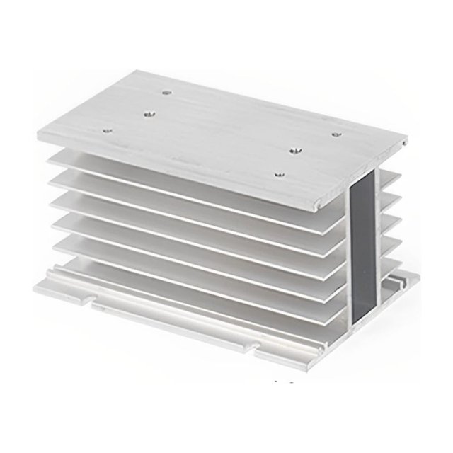 ruzhgo Metal Relay Heats Dissipation Base Professional Heats-resistant T Shape Solid State Holder Stand Radiator Part Accessories 1 Phase White 80mm 3 Phase 150mm