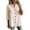 Khaki, variant on Women's Button Down Shirts Dressy Casual Striped 3/4 Sleeve Notch V Neck Work Tops Business Casual Outifts for Women,Orange(M)
