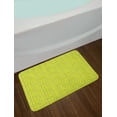 thumbnail image 2 of Floral Bath Mat, Repetitive Cheerful Spring Pattern with Flowers and Dots, Plush Bathroom Decor Mat with Non Slip Backing, 29.5" X 17.5", Yellow Green Blush, by Ambesonne, 2 of 2