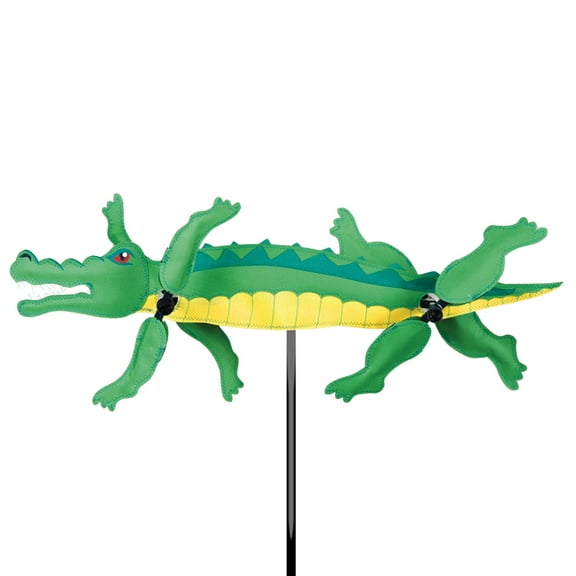 Whirligig Spinner Alligator 21" – Bold Wildlife-Themed Design, Weather-Resistant Outdoor Decor, Durable & Lightweight for Patios, Yards, and Gardens - Eye-Catching Wind Spinner