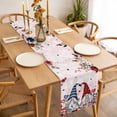 thumbnail image 3 of Pink Valentine's Day Table Runner - 70 Inch Long, Kitchen Dining Table Runner Dresser Scarves, Spring Floral Eucalyptus Leaves Gnomes Farmhouse Decor for Coffee Tables Wedding Party Banquet, 3 of 8