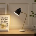 thumbnail image 4 of Posh Living Parth Table Lamp 5ft Power Cord Marble Stone Base Black, 4 of 9