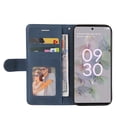 thumbnail image 5 of Étui Compatible Google Pixel 6A, Étui Portefeuille en Cuir avec Support, Fermoir Magnétique, Étui Folio à Rabat pour Téléphone - Bleu, 5 of 5