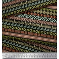 thumbnail image 3 of Soimoi Black Cotton Duck Fabric Aztec Geometric Printed Fabric 1 Yard 42 Inch Wide, 3 of 3
