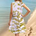 thumbnail image 6 of LYXSSBYX Plus Size Dresses for Curvy Women Women's Round Neck Sleeveless Gradient Tie Dyed Beach Dress, 6 of 9