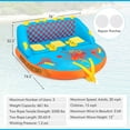 thumbnail image 3 of Costway Towable Tube for Boating 3 Riders with Front & Back Tow Points for Towing Rider, 3 of 10