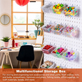 thumbnail image 4 of 12 Pack Clear Bins, Bins Hooks, DIY Accessories, Workbench Small Bins Fit 1/4 -1/8 Board, 4 of 6