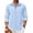 Light Blue, variant on Men's Linen Dress Untucked Untucked Oxford Shirt Casual Slim Fit Beach Shirts