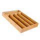 thumbnail image 4 of Bandeja de cubertería de madera de bambú Soporte de vajilla plana Cajón ordenado, 4 of 10