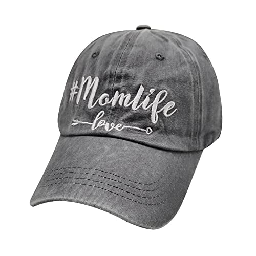 Waldeal Women's Embroidered Hat Adjustable Denim Baseball Cap 