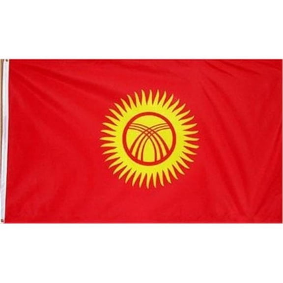 3 ft. x 5 ft. Nyl-Glo Kyrgyzstan Flag