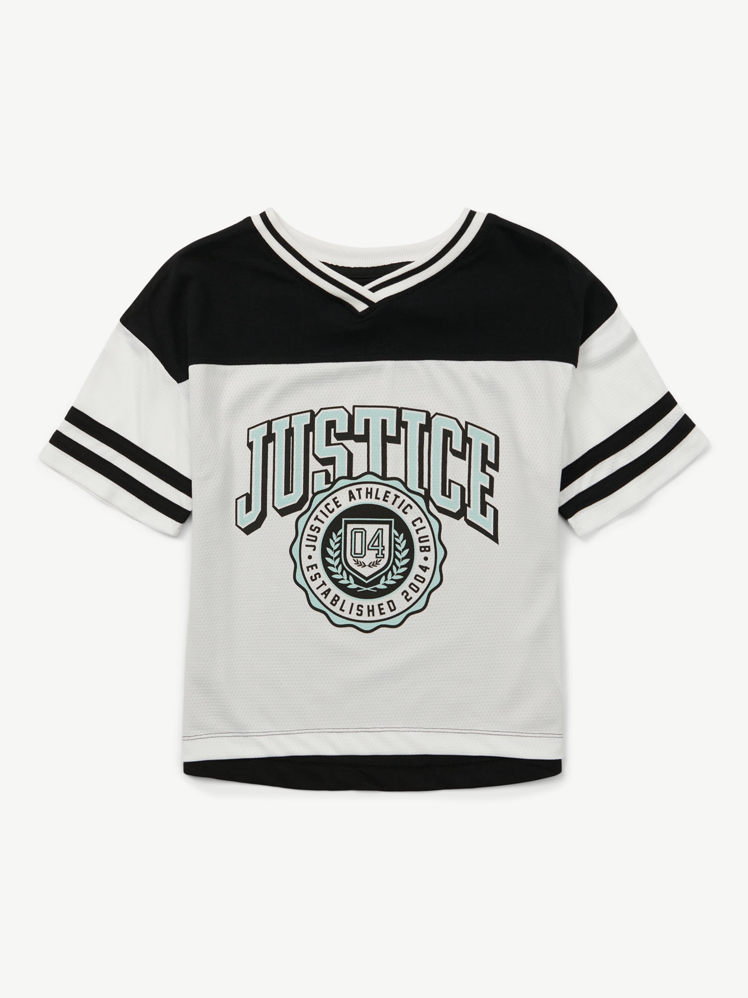 Justice Girls Colorblock Jersey Tee, Sizes XS - XLP