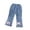 Blue, variant on XEGLSBU Girls Jeans Size 8-9 Girls Pants Toddler to Kids High Waist Flare Leg Casual Comfortable Breathable Elastic Waist Outfit Spring Summer Fall Everyday Wear Blue Size 6-7 Years