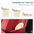 thumbnail image 2 of Car Trash Can, 2 Packs Mini Collapsible Car Trash Bin for Front Back Seat, Pop up Car Garbage Can, Portable Car Trash Bag Hanging for Vehicle SUV Rv Truck Accessories Interior, Beige, 2 of 7