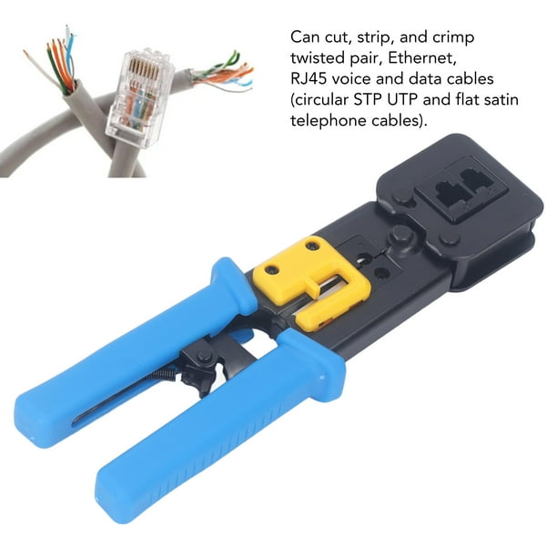 RJ45 Crimp Tool Kit, RJ11 RJ45 Crimping Tool Precise Excellent Torsion Multi Functional For Telephone Lines