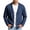Dark Blue, variant on Men's Denim Jacket With Pockets V Neck Button Down Jacket Long Sleeve Fashion Casual Cardigan